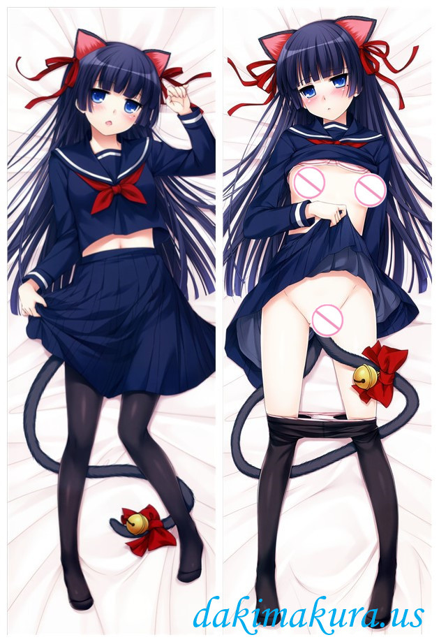 BLACK CAT Anime Dakimakura Japanese Love Body Pillow Case